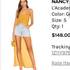 L’Academie Beautiful Goldish Sleeveless Top